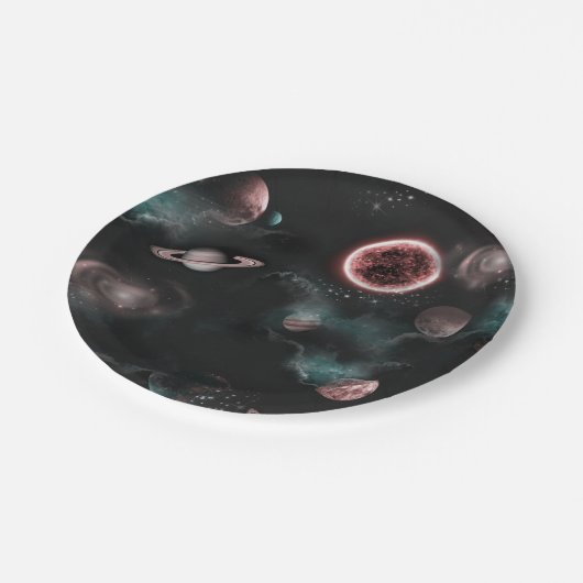 Space Pattern  ペーパープレート (アングル)