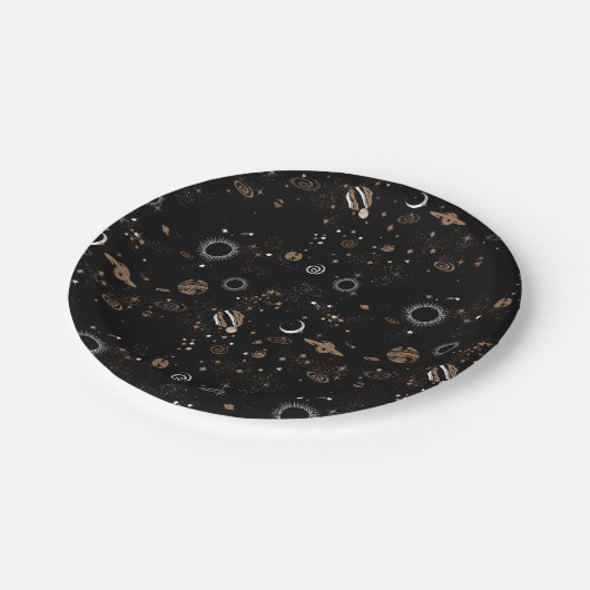 Space Pattern ペーパープレート (アングル)