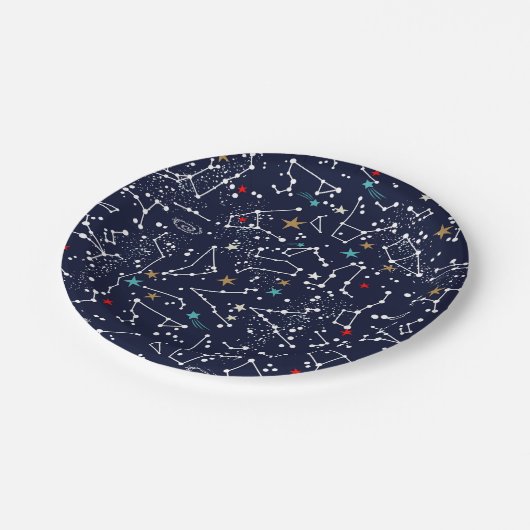 Space Pattern  ペーパープレート (アングル)