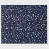 Space Pattern ラッピングペーパー (フラット)