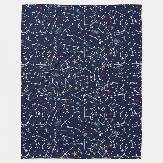 Space Pattern Fleece Blanket フリースブランケット (正面)