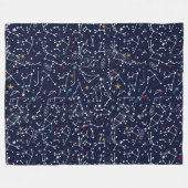 Space Pattern Fleece Blanket フリースブランケット (正面(横))