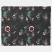 Space Pattern Fleece Blanket フリースブランケット (正面(横))