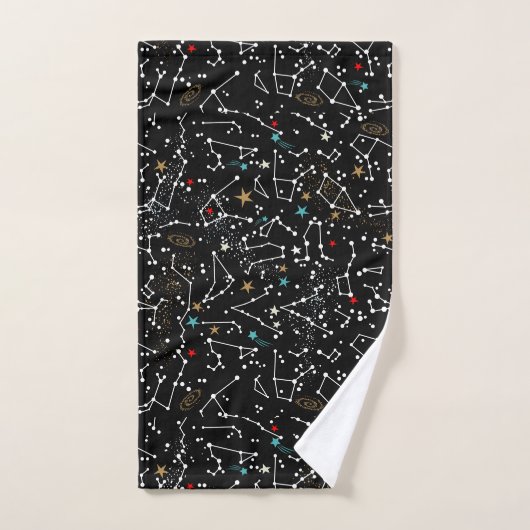 Space Pattern Towel バスタオルセット (ハンドタオル)
