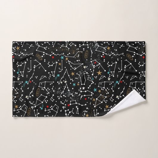 Space Pattern Towel バスタオルセット (ハンドタオル)