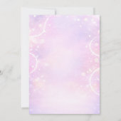 Space Planet Rainbow Birthday Party 招待状 (裏面)