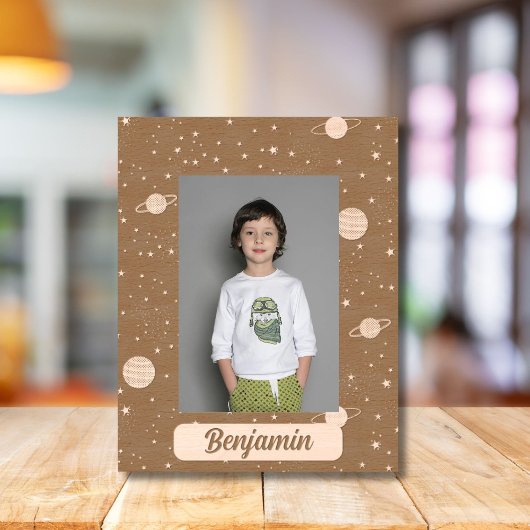 Space Planets and Stars Name レーザー彫刻フレーム