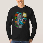 Space Push Through   Galaxy In Solar System Tシャツ (正面)