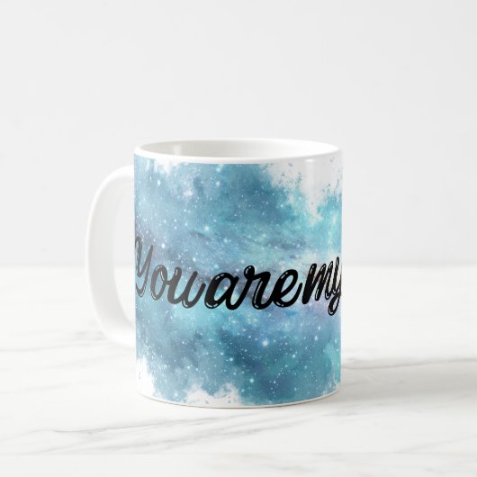 Space Quote Mug コーヒーマグカップ (正面左)