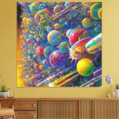 Space Race canvas print キャンバスプリント (インサイチュ (リビング))