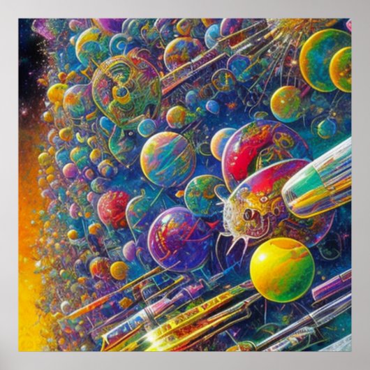 Space Race matte poster ポスター (正面)