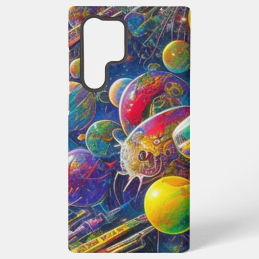 Space Race Samsung S22 Ultra phone case Galaxyケース (裏面)
