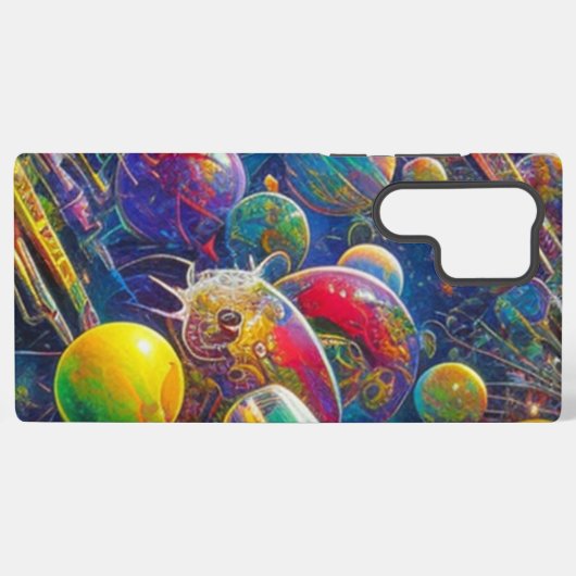 Space Race Samsung S22 Ultra phone case Galaxyケース (裏面横)