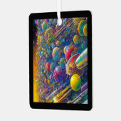 Space Race square metal ornament メタルオーナメント (正面左)