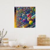 Space Race value matte poster ポスター (キッチン)