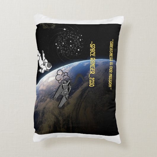 Space ranger accent pillow アクセントクッション (裏面(縦))