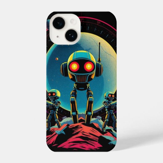 space robots  iPhoneケース (裏面)