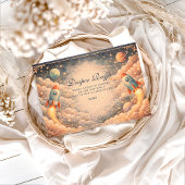 Space Rocket Clouds Diapper Raffle エンクロージャーカード