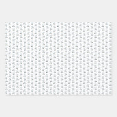 Space Rocket Galaxy Fun Pastel ラッピングペーパーシート (正面3)