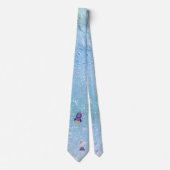 Space Rocket to the Moon with Satellite ネクタイ (正面)