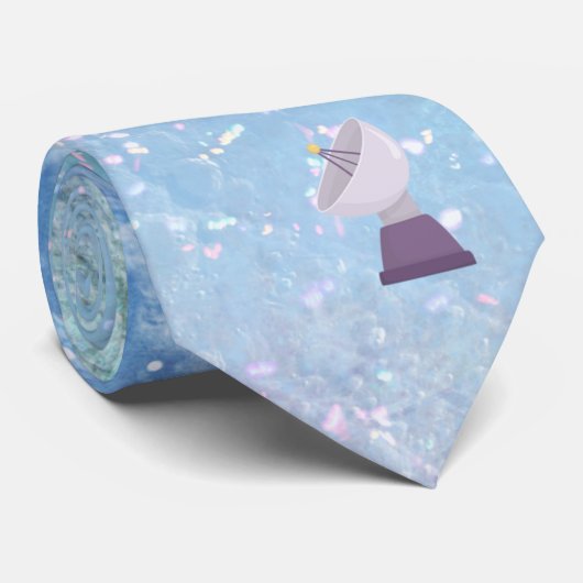 Space Rocket to the Moon with Satellite ネクタイ (ロール)