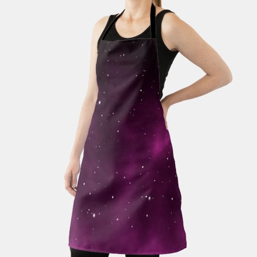 Space scape illustration astronomy graphic design エプロン (インサイチュ)