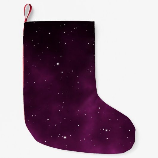 Space scape illustration astronomy graphic design  スモールクリスマスストッキング (正面)