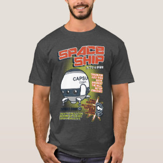 Space Ship friends Tシャツ