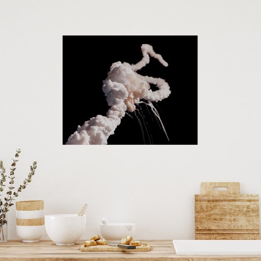 Space Shuttle Challenger Disaster ポスター (キッチン)