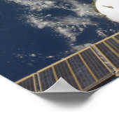 Space Shuttle Endeavour and a Soyuz spacecraft ポスター (角)