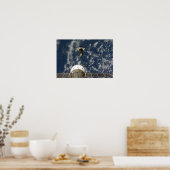 Space Shuttle Endeavour and a Soyuz spacecraft ポスター (キッチン)