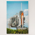 Space Shuttle Endeavour On Launch Pad Photo ジグソーパズル<br><div class="desc">Space Shuttle Endeavour On Launch Pad Photo Puzzle is a brilliant side photograph of the Space Shuttle Endeavour on launch pad 39A at Cape Canaveral Florida U.S.A.</div>