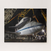 Space Shuttle Enterprise on top of 747 ジグソーパズル (横)