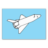 Space Shuttle Flying Reading Flashcards テーブルナンバー (正面)