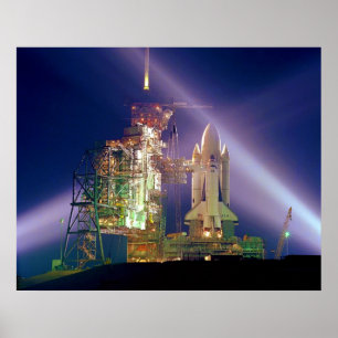 Space Shuttle Mission STS-1 Launch Pad A ポスター