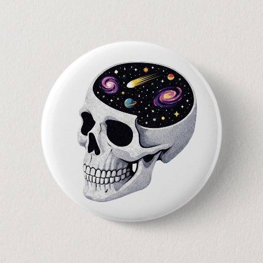Space Skull 缶バッジ (正面)
