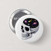 Space Skull 缶バッジ (正面&裏面)