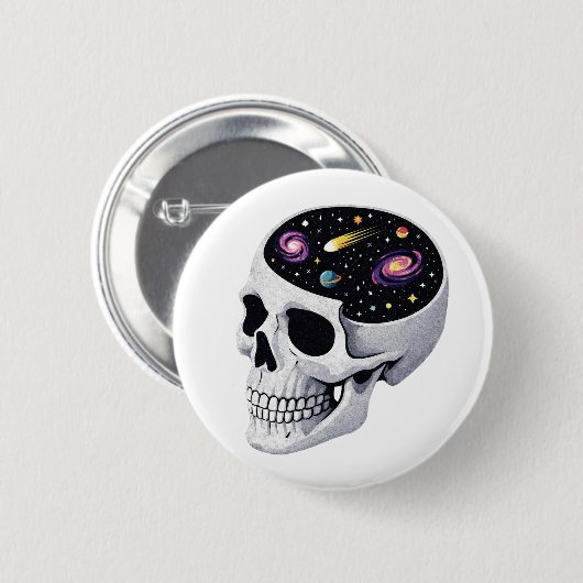 Space Skull 缶バッジ (正面&裏面)