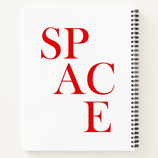 Space Spiral Notebook  ノートブック (裏面)
