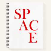 Space Spiral Notebook  ノートブック (正面)