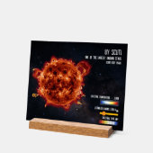 Space Stars Astronomy Biggest Star Science Info アクリルサイン (傾斜)