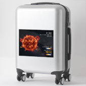 Space Stars Astronomy Biggest Star Science Info シール (スーツケース)