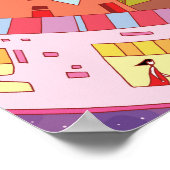 Space stations and retro-futuristic life in space. ポスター (角)