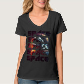 Space Text Solar System Galactic Astro Space Enthu Tシャツ (正面)