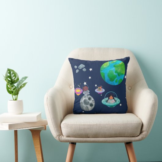 Space theme for children's room. クッション (椅子)