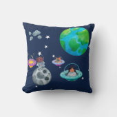Space theme for children's room. クッション (正面)
