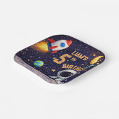 Space theme Outer space Rocket Ship ペーパープレート (傾斜あり)