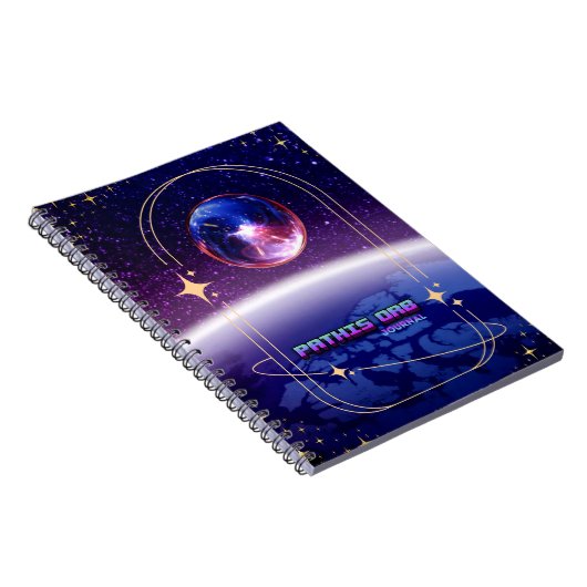 Space Theme Pathis Orb Notebook Journal ノートブック (右側)
