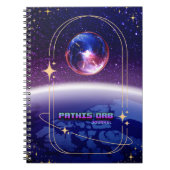 Space Theme Pathis Orb Notebook Journal ノートブック (正面)
