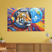 SPACE TIGERS ARE GO! キャンバスプリント (インサイチュ (リビング))